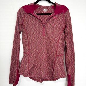 REI Co-op‎ Screeline Hoodie Women's Medium Pink Thumbhole Performance Outdoor